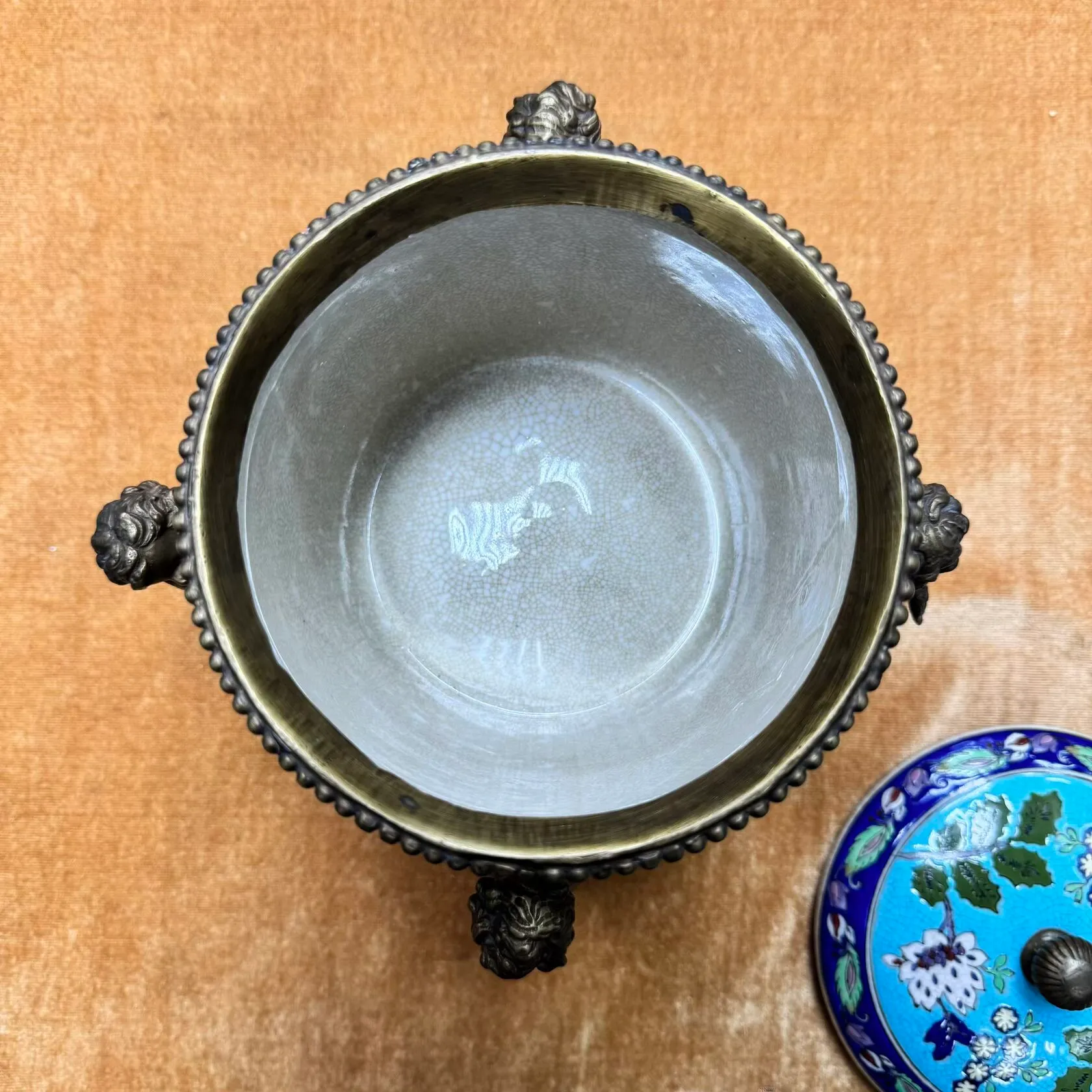 Шкатулка Ангелы голубая